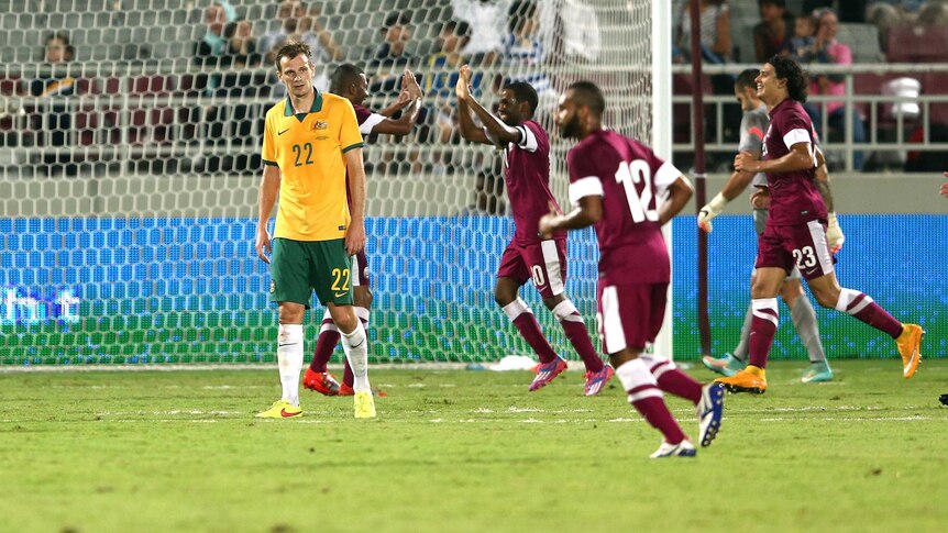 Socceroos lose to Qatar