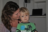 Jodi Hahn and her son Jonah on April 27, 2010.