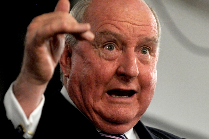 Alan Jones speaks at the Press Club (Alan Porritt)