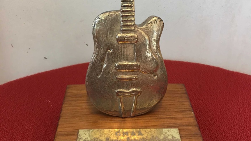 The Golden Guitar awarded to Greg Champion in 1994.
