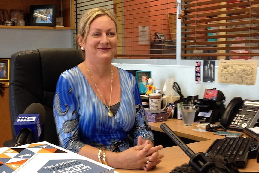 Delia Lawrie in her office, after losing her court appeal, 2 June 2016.