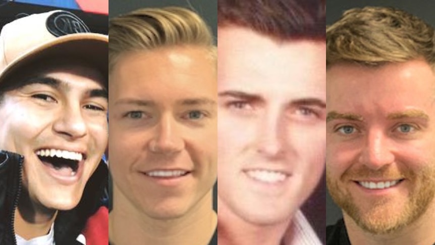 Composite of Alex Roberts, Lee Cuthbert, Luke and Paul O'Shaughnessy's faces