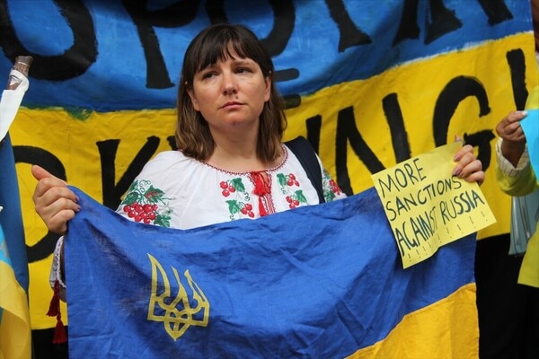 悉尼民众举行反战示威抗议活动，呼吁堪培拉为乌克兰提供更多的协助。