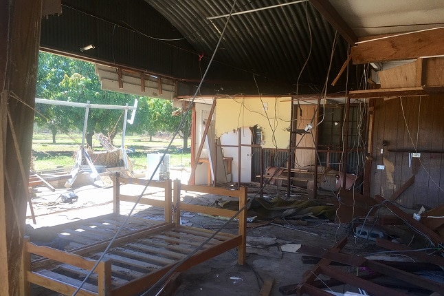 Sandy Petrie's house in Clarke Creek was destroyed by Cyclone Debbie.