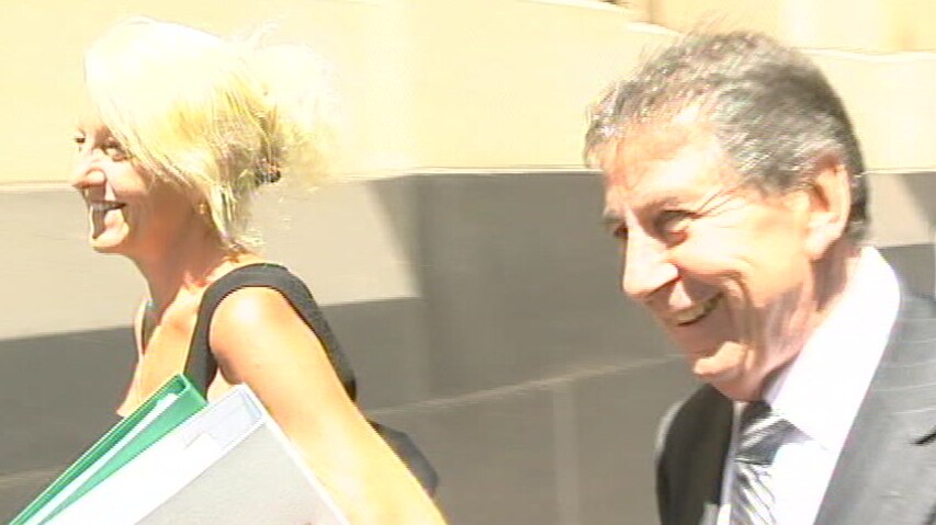 Barristers Nicola Gobbo and Con Heliotis outside the Victorian Supreme Court.