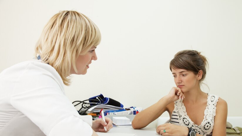 What gets checked in a sexual health check-up?