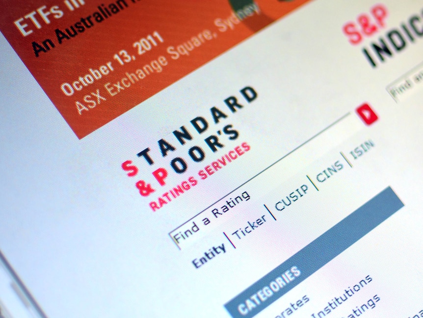 Standard and Poor's Logo on website (ABC)