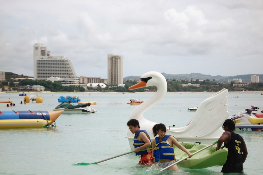 Japanese and Russian tourists flock to Guam
