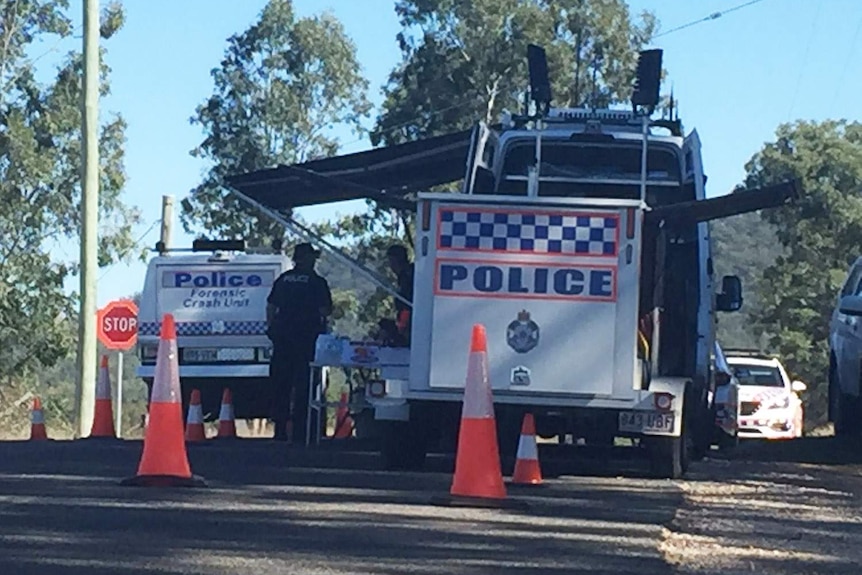 Forensic police at crime scene on May 31, 2017