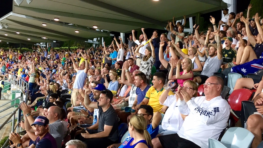 Crowd at Manuka Oval in Canberra