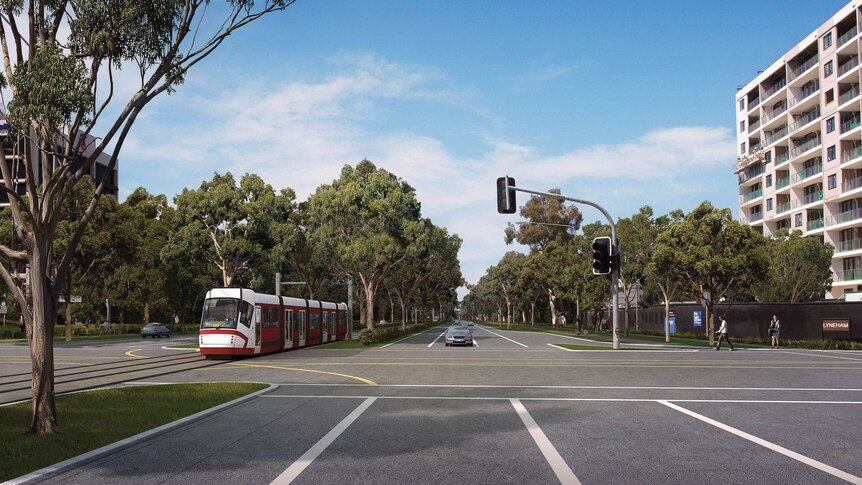 The ACT Government has refuted claims the cost of building light rail along Nortbourne Avenue could blow out to $915 million.