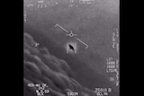 A black spot seen on a Navy viewfinder.