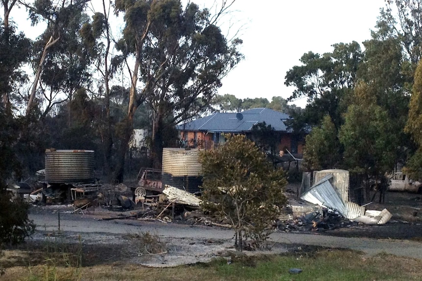 Dunalley house destroyed in blaze