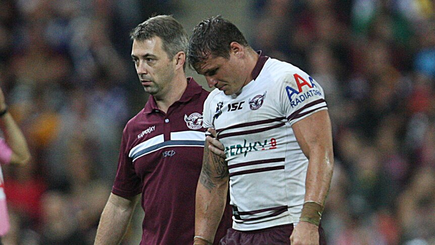 Not a happy camper ... Anthony Watmough missed Origin selection, although not just because of injury.