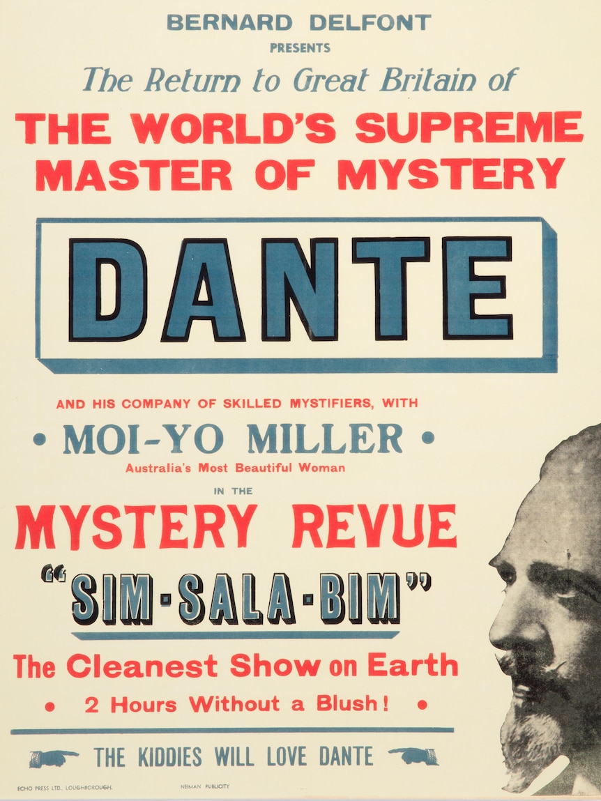 A poster advertising the magician Dante