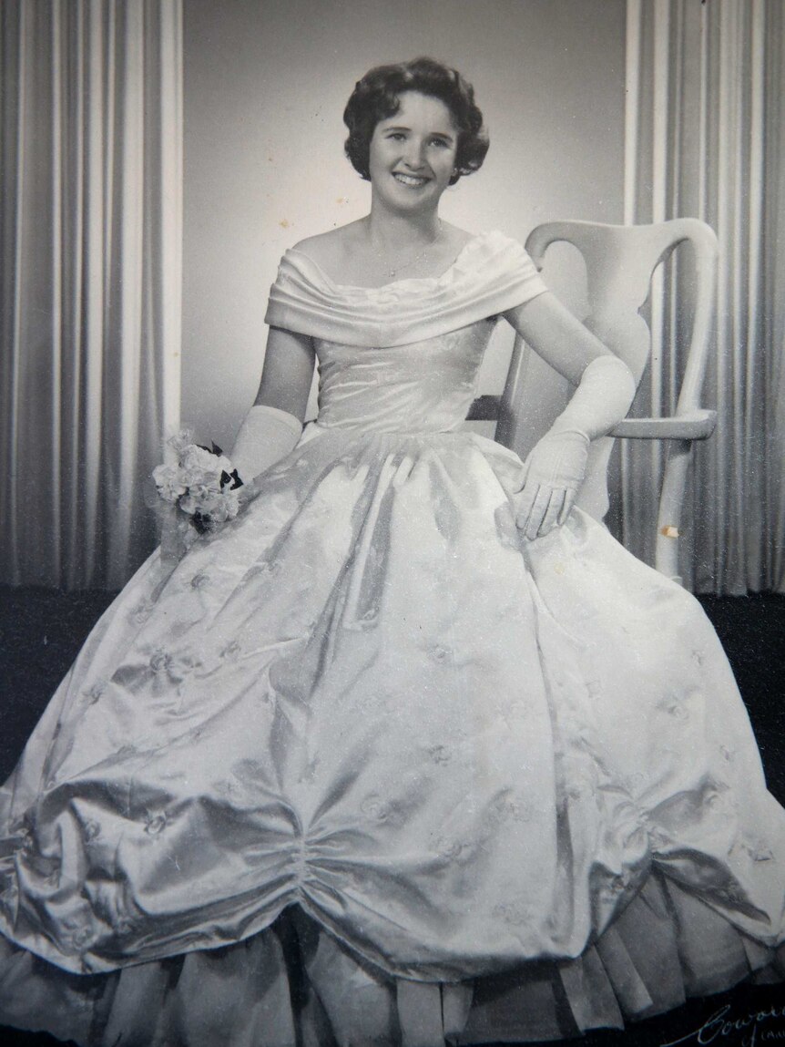 A photo of Margaret at her debutant ball.