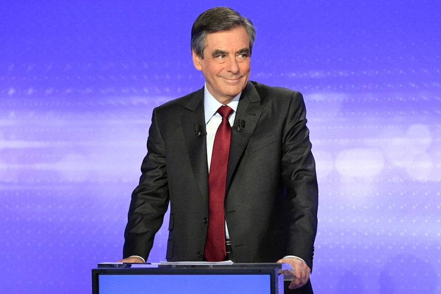 French politician Francois Fillon at a debate.