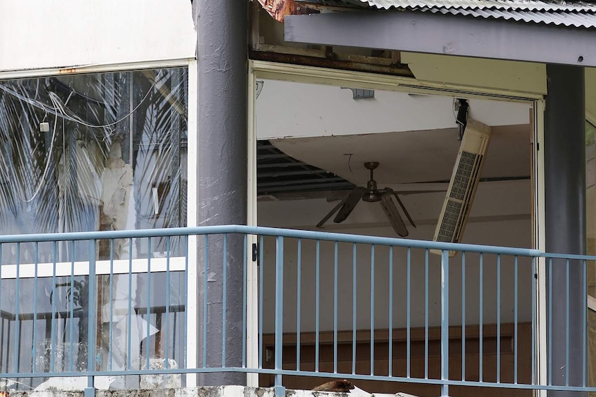 Units at Dunk Island Resort damaged by Cyclone Yasi in 2011.