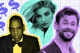 Collage of Jay Z, Kylie Jenner and Australian actor Chris Hemsworth for a story on why celebrities makes so much money