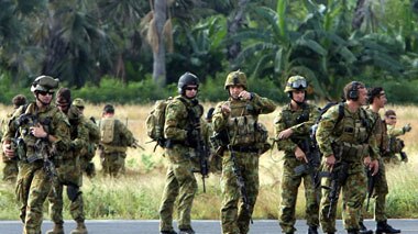 All 1,300 Australian troops are expected to arrive in East Timor by the end of tomorrow.