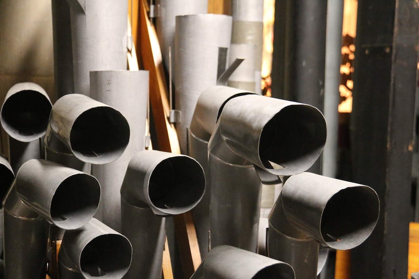 Organ pipes at St Peter's Cathedral in Adelaide