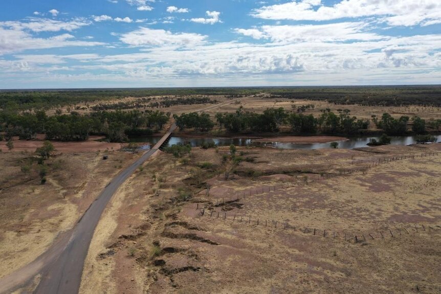 A waterway in the outback