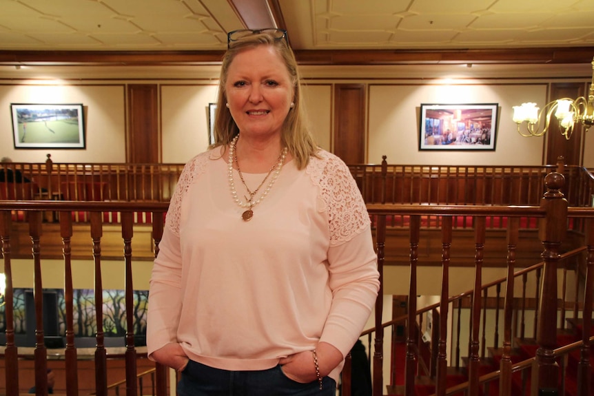 Leanne Atkins, Ron Atkins widow, helped organise the snooker tournament in her late husband's name.