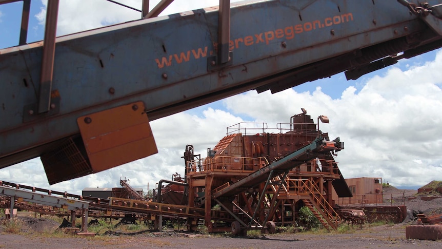 abandoned iron processing equipment