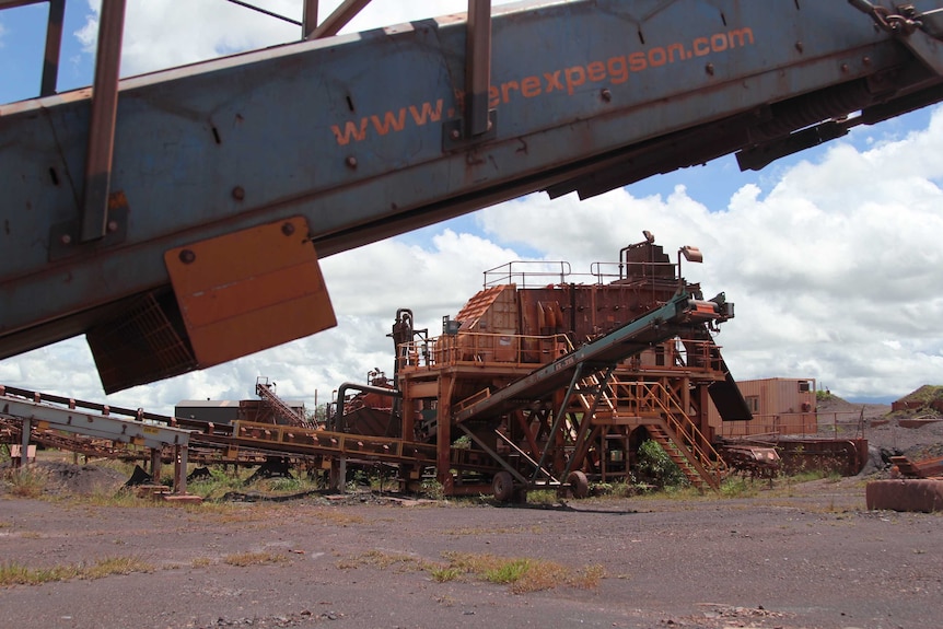 abandoned iron processing equipment