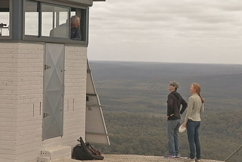 Ted Middleton firewatcher at Mount Frankland