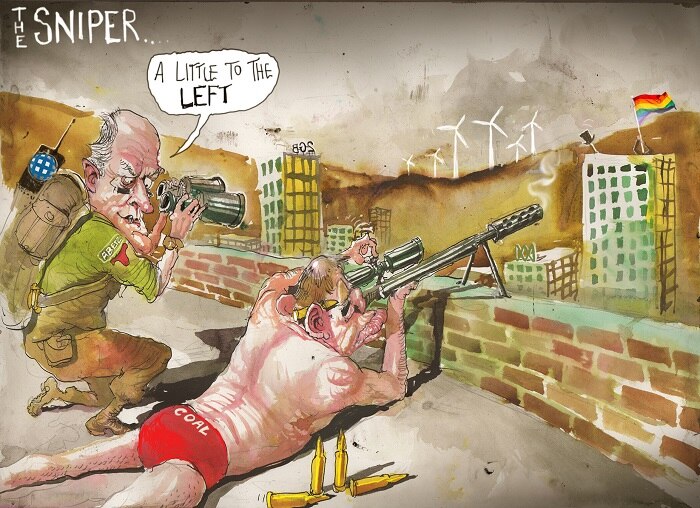 David Rowe cartoon on Tony Abbott.