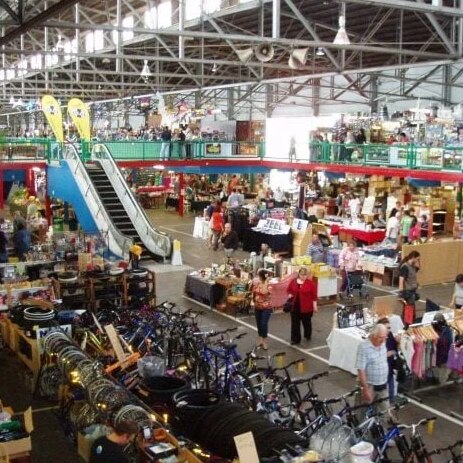 Photo of port adelaide market stalls and escalator