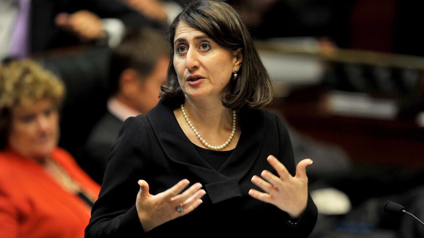 Gladys Berejiklian gives an answer during question time at the NSW Parliament.
