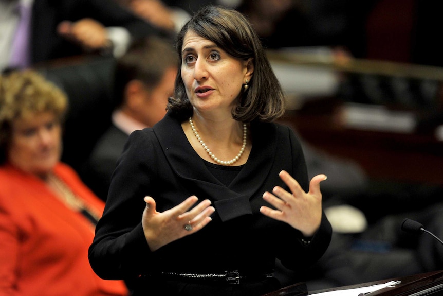 Gladys Berejiklian gives an answer during question time at the NSW Parliament.