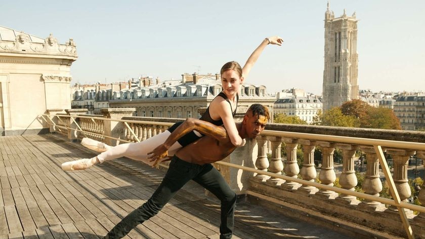 Kirsty Martin and Patrick Thaiday pose before the opening show of Rites