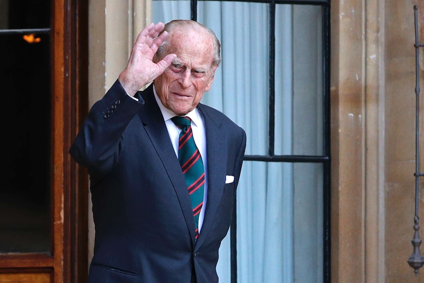 Britain's Prince Philip The Duke of Edinburgh arrives for a ceremony for the transfer of the Colonel-in-Chief of the Rifles.