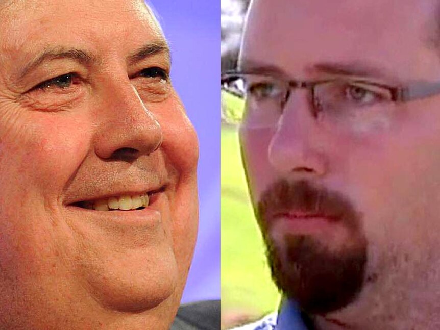 LtoR Clive Palmer and Ricky Muir.