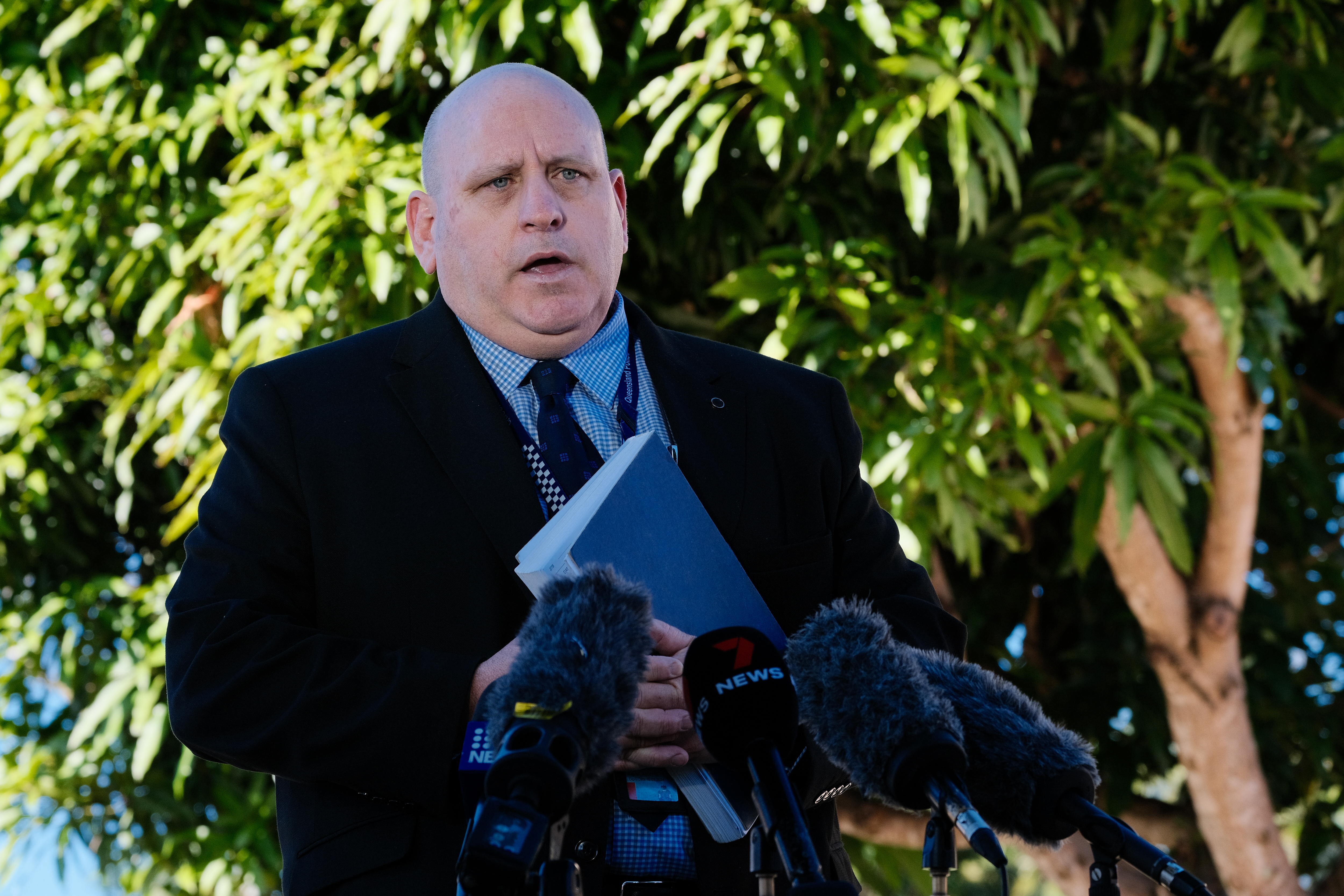 Queensland Police Service Detective Superintendent Andrew Massingham at Coolidge Street in Stretton 