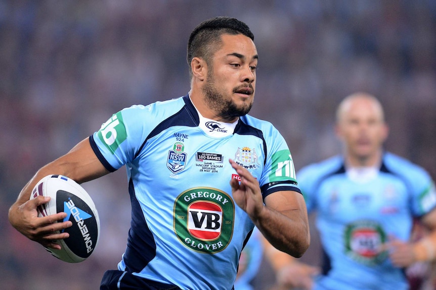 Jarryd Hayne played a starring role for the Blues in their State of Origin series win in 2014.