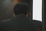 The back of the North Korean defector's head