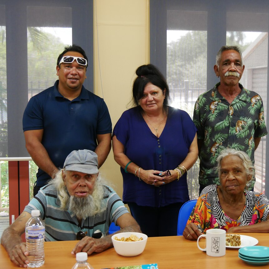 Broome CIRCLE clients impacted by the Youpla scheme, pictured with financial counsellor Veronica Johnson