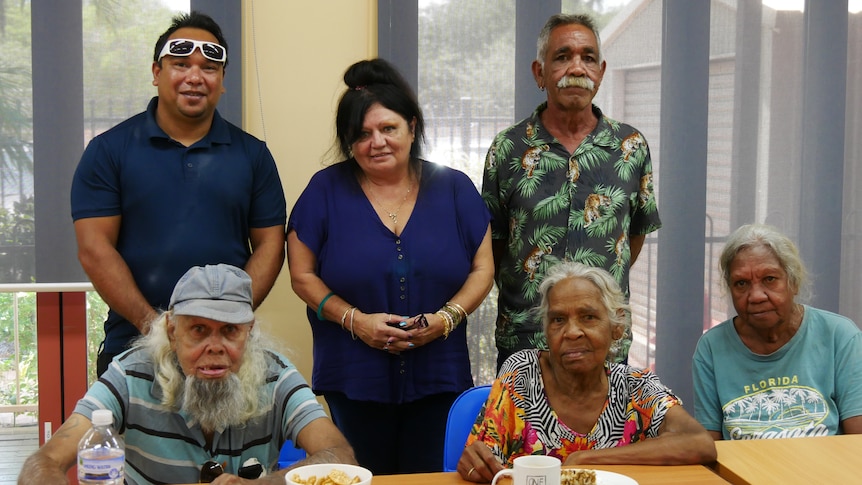 Broome CIRCLE clients impacted by the Youpla scheme, pictured with financial counsellor Veronica Johnson
