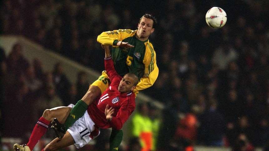 Lucas Neill in action against England in 2003