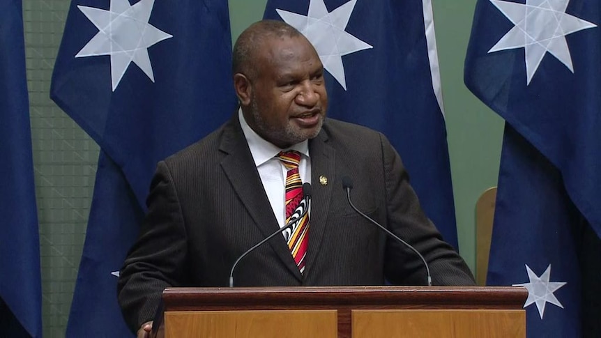 James Marape delivers historic address to Australian parliament