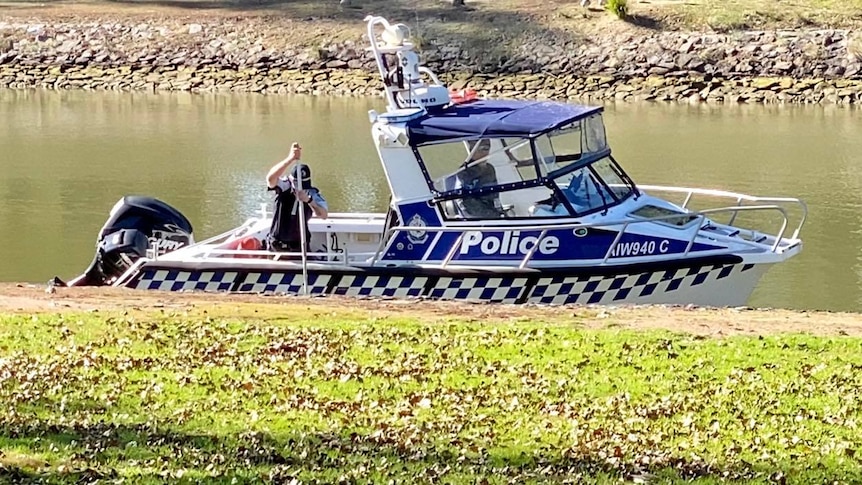 NSW Police on boat search water