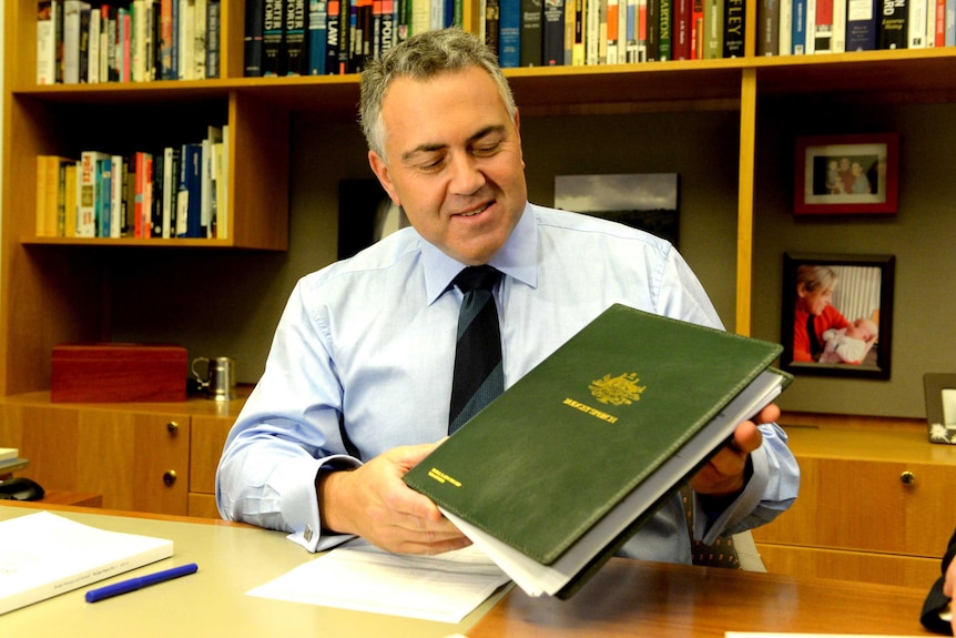 Treasurer Joe Hockey holds his Budget speech at Parliament House, Canberra.