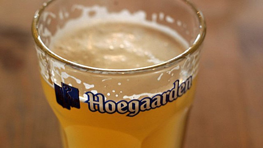 A Hoegaarden beer
