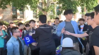 UQ students were involved in clashes over Hong Kong protests.