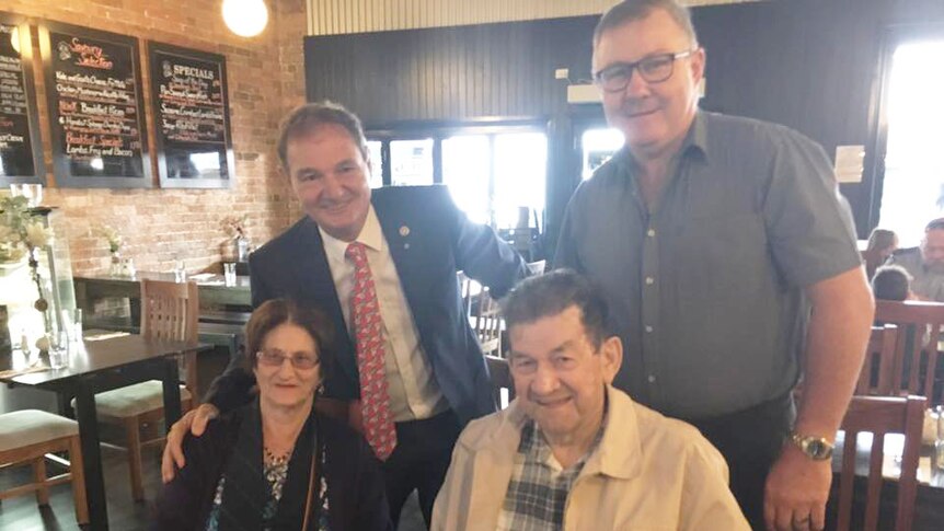 Lynn and Ray McKay with Mayor Paul Pisasale