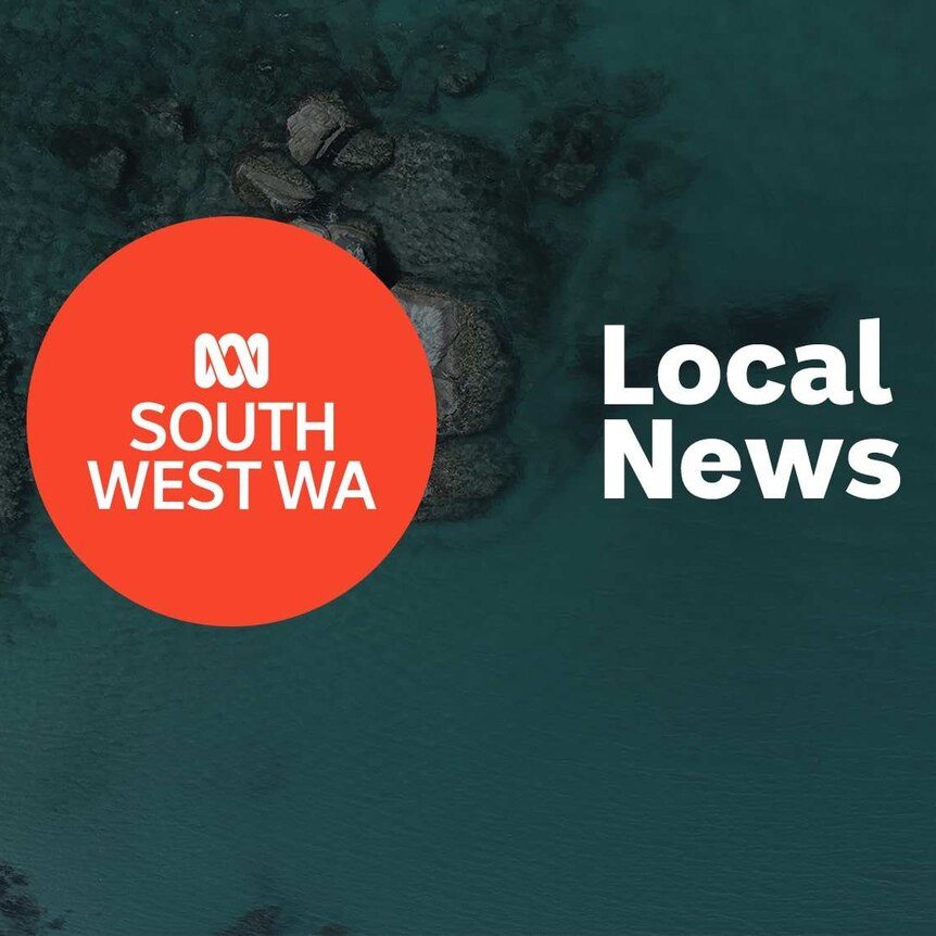 A section of rocky coastline photographed from above with the ABC South West WA logo and 'Local News' superimposed over it.